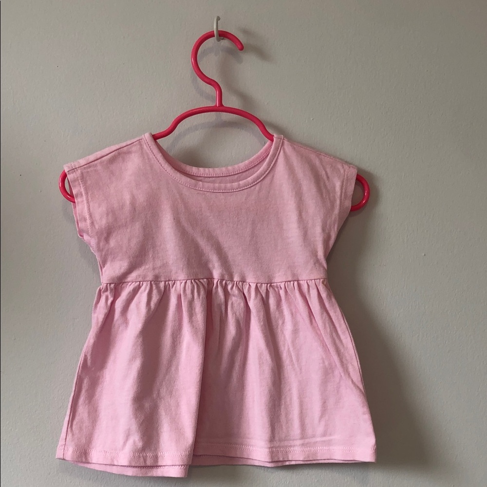 George Light Pink Peplum Tank Top for Kids